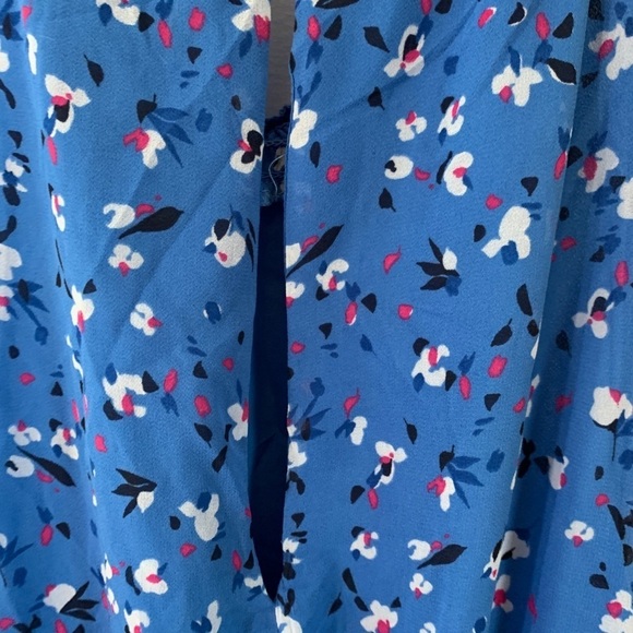 Flowered mock turtleneck sleeveless sundress - Picture 6 of 10